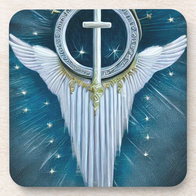 Cross Over Wings Beverage Coaster (Front)