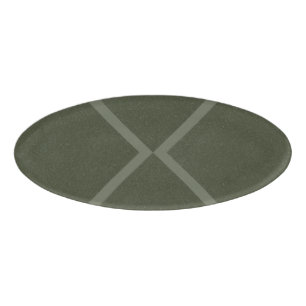 Cross Pattern Moss Green Name Tag