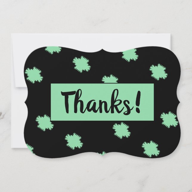 Cross Pattern Thank you Card (Front)