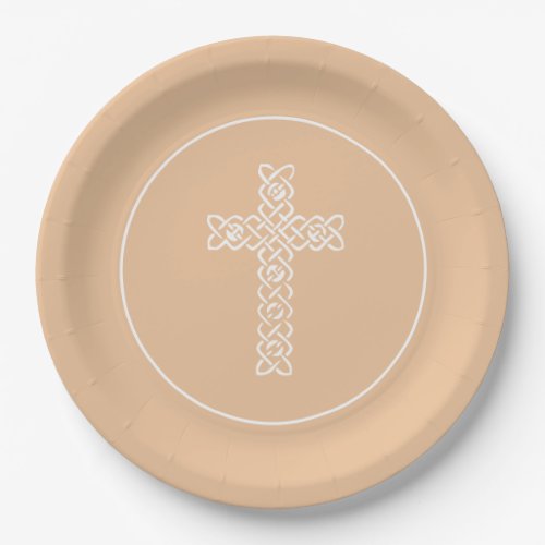 Cross | Peach Communion Baptism Christening