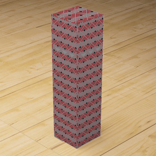 Cross Pendant pattern Wine Box (Front)