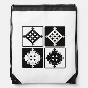 Cross Pendant Set Drawstring Bag