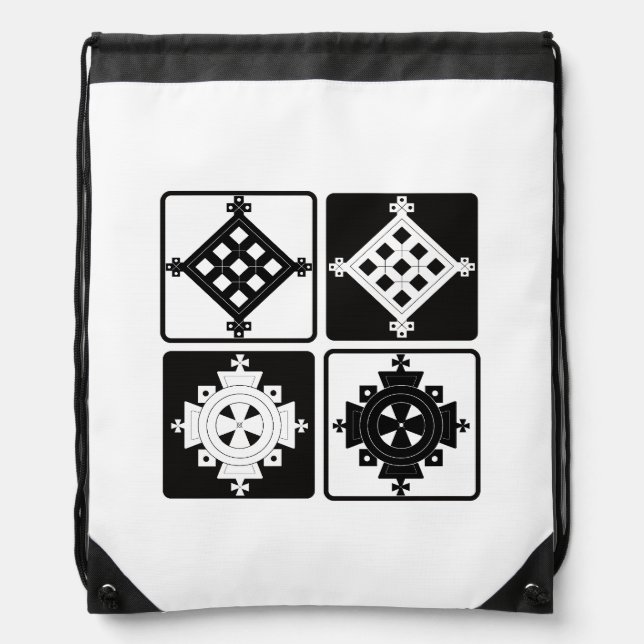 Cross Pendant Set Drawstring Bag (Front)