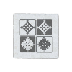 Cross Pendant Set Stone Magnet