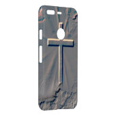 CROSS POPPING OUT FROM ROCK UNCOMMON GOOGLE PIXEL CASE (Back/Right)