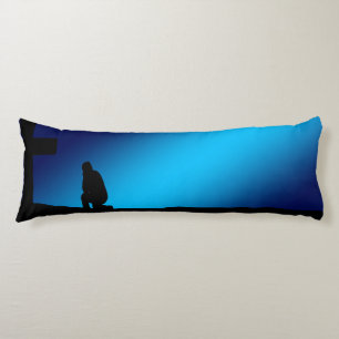 Cross Prayer Banner Body Pillow