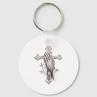 Cross Praying Keychain