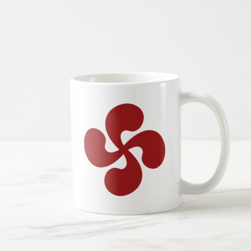 Cross Red Basque Lauburu Coffee Mug
