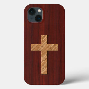 Cross: Redwood with Ebossed White Pine iPhone 13 Case
