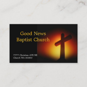 Cross Religion Christian Pastor Christianity Business Card
