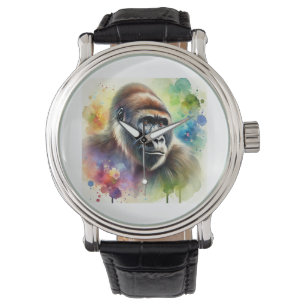 Cross River Gorilla 200724AREF119 - Watercolor Watch
