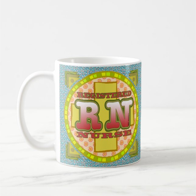 Cross RN Nurse Coffee Mug (Left)