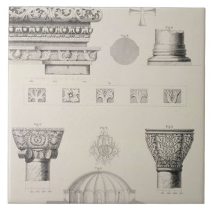 Cross section and architectural details of Kutciuk Ceramic Tile