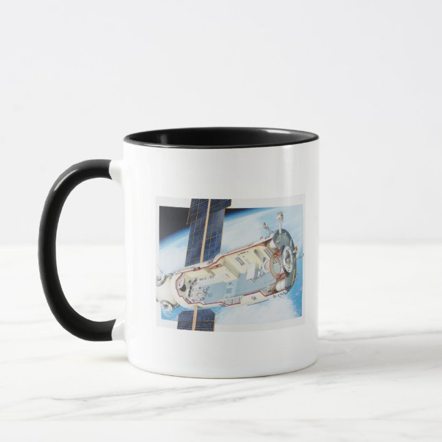 Cross section of solar powered space station mug (Left)