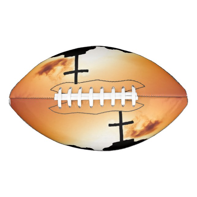 Cross silloette at dusk football (Front)