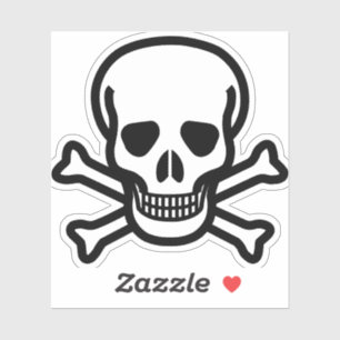 cross-skull-danger-crossbones sticker