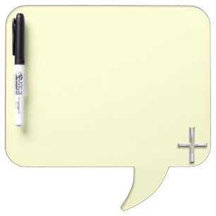 Cross Speech Bubble Dry Erase Board