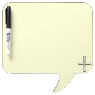 Cross Speech Bubble Dry Erase Board