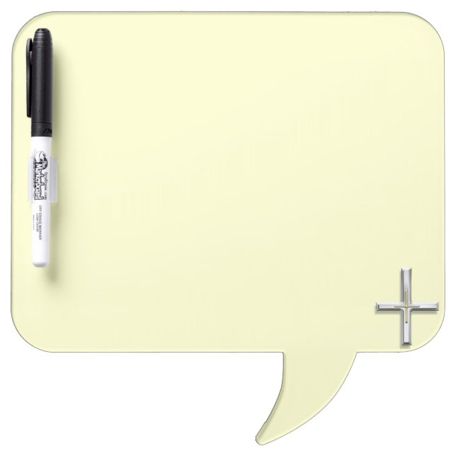 Cross Speech Bubble Dry Erase Board (Front)
