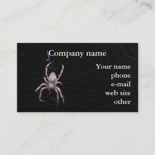 Cross Spider ~ biz card Business Card Template
