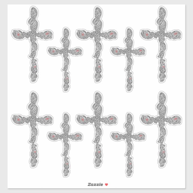 Cross Sticker (Sheet)