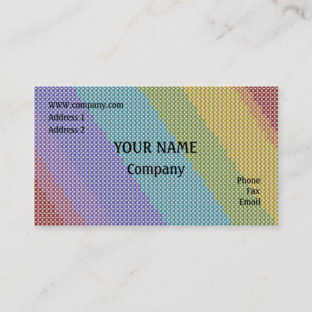 Cross stitch business card (Front)