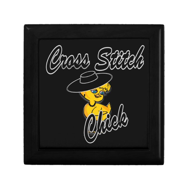 Cross Stitch Chick #4 Gift Box (Front)