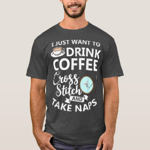 Cross Stitch Counted Pattern Beginner Alphabet Nee T-Shirt