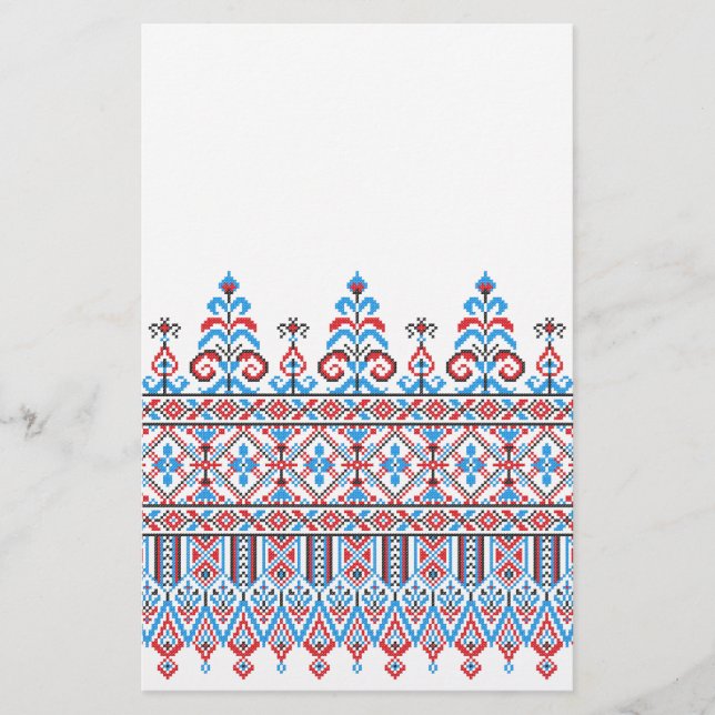 Cross-stitch design flyer (Front)