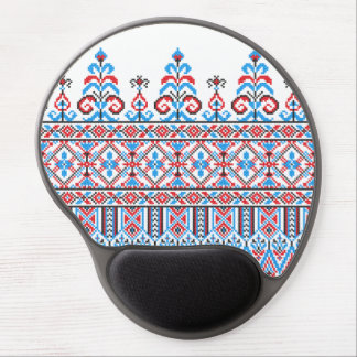 Cross-stitch design gel mouse pad