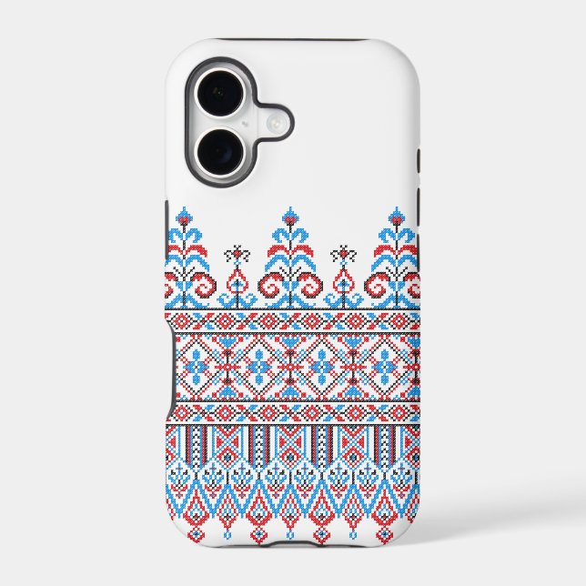 Cross-stitch design iphone case (Back)