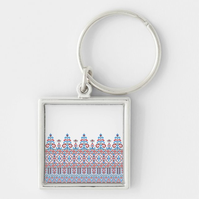 Cross-stitch design keychain (Front)