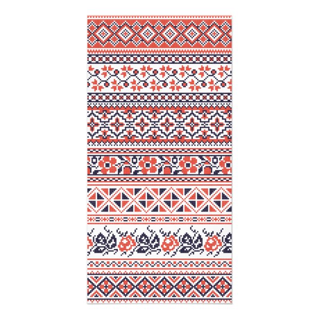 Cross-stitch design Patterns Card (Front)