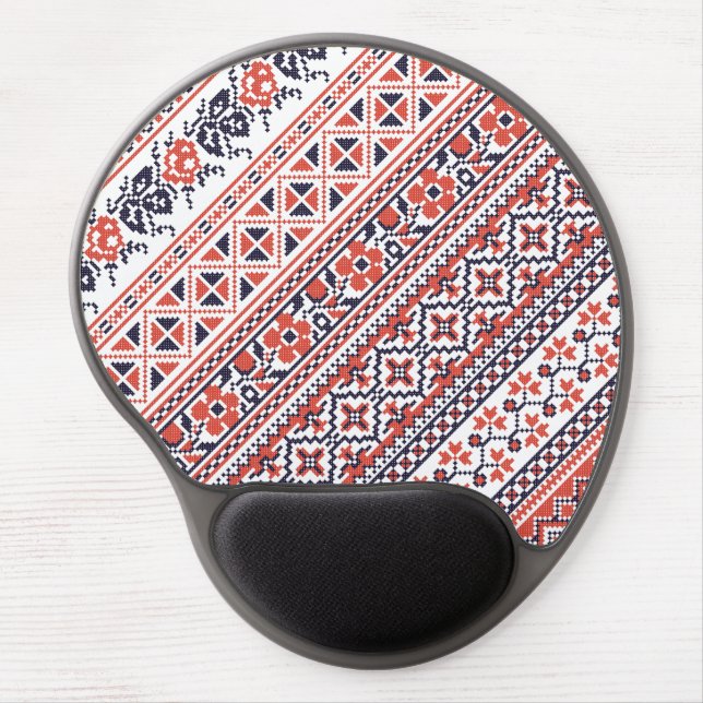 Cross-stitch design Patterns Gel Mouse Pad (Front)