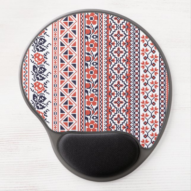 Cross-stitch design Patterns Gel Mouse Pad (Front)