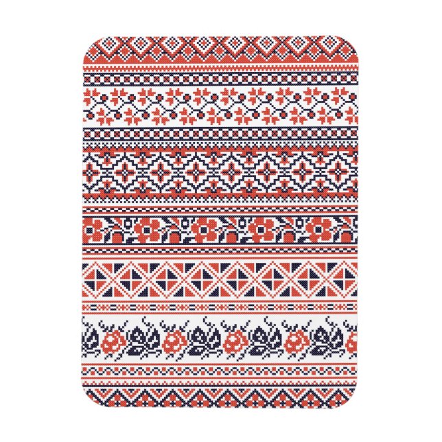 Cross-stitch design Patterns Magnet (Vertical)