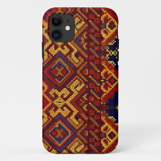 Cross Stitch Pattern iPhone 5 ID Case (Back)