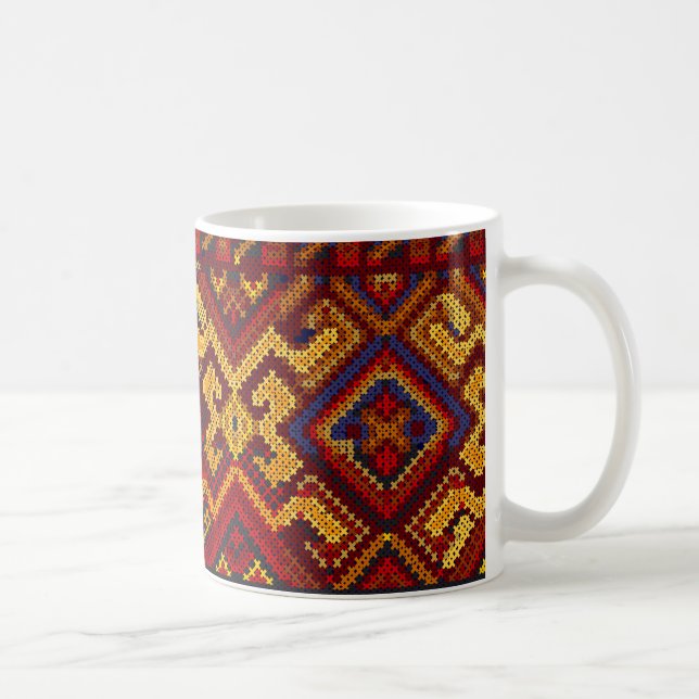 Cross Stitch Pattern Mug (Right)