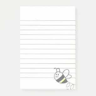 Cross Stitch Pattern Print Cute Bee Post-it Notes