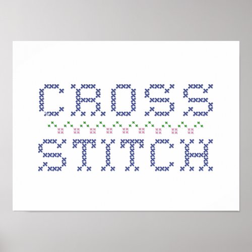 Cross Stitch Poster