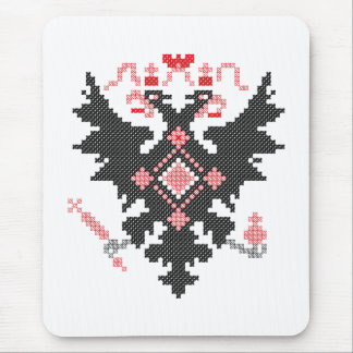 Cross-stitch RUSSIAN IMPERIAL TWO-HEADED EAGLE Mouse Pad