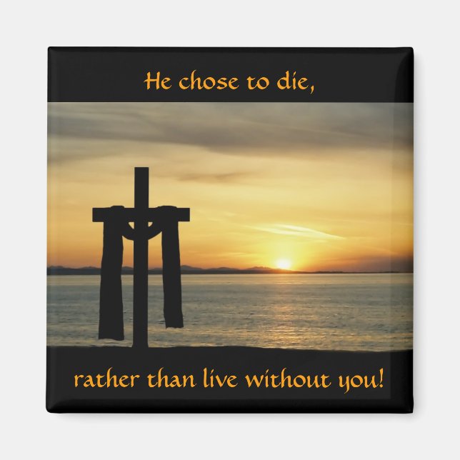Cross sunset magnet (Front)