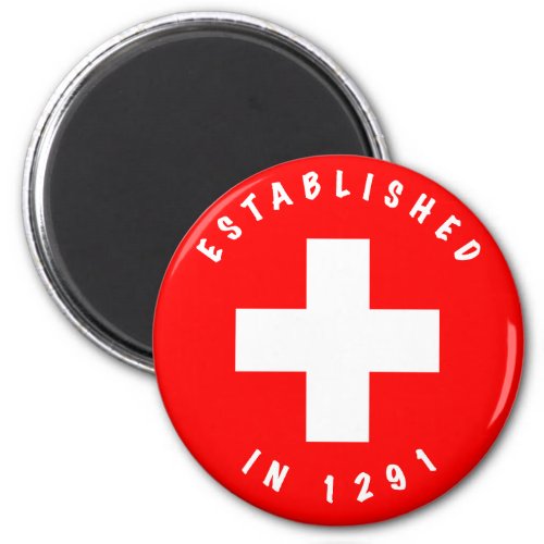 Cross Switzerland Magnetic _ Established 1291 Magnet