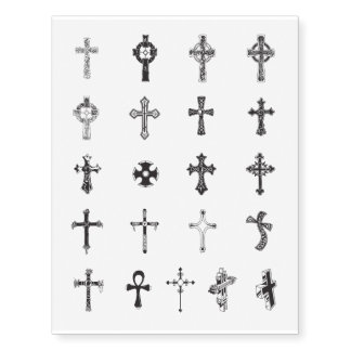Cross Temporary Tattoo Body Art