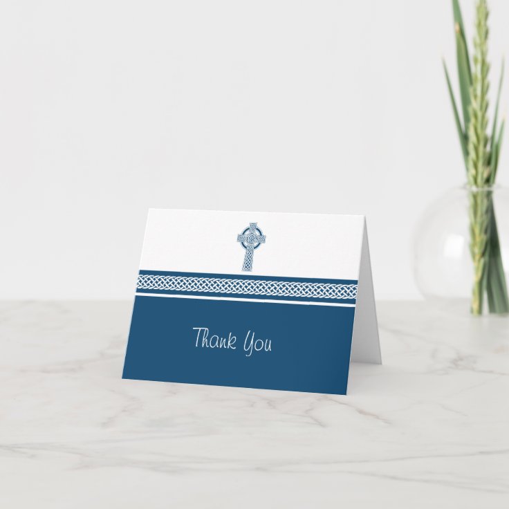 Cross Thank You Note Card | Zazzle