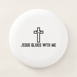 Cross Thorns Jesus Glides with Me Wham-O Frisbee