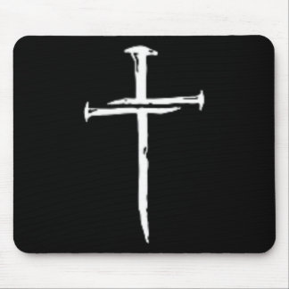 Cross Three Nails Christian Vintage 1 Cross 3 Nail Mouse Pad
