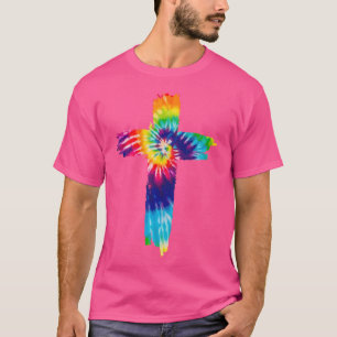 Cross Tie Dye Christian Jesus Hippie Bible Religio T-Shirt