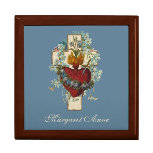 Cross Virgin Mary Immaculate Heart Religious Gift Box
