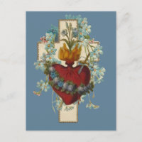 Cross Virgin Mary Immaculate Heart Religious 